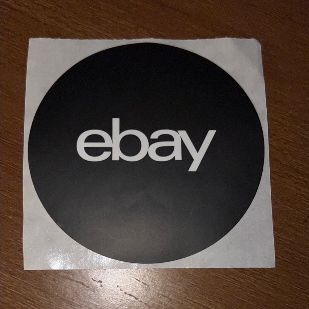 eBay Logo Black White Decal Sticker